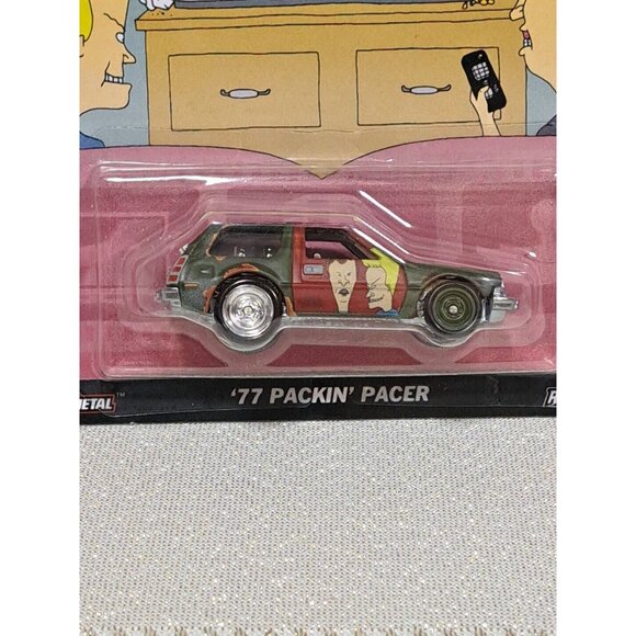 2024 Hot Wheels Pop Culture Beavis and Butt-Head ‘77 Packin’ Pacer Real Riders - Picture 2 of 5